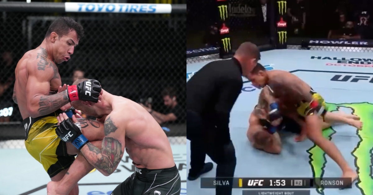 Joaquim Silva stops Jesse Ronson with beautiful flying knee finish - UFC Vegas 61 Highlights 1 Joaquim Silva