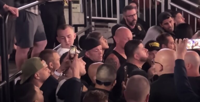 Video: Nate Diaz kicked out of the venue by Police after backstage incident at Paul vs Silva