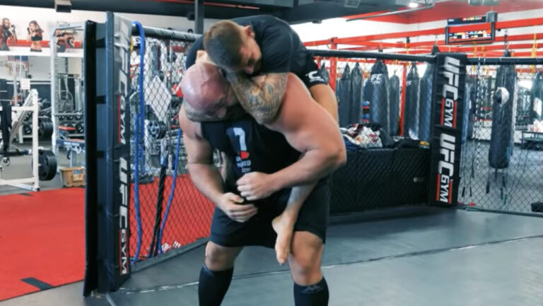Dustin Poirier talks grappling session with Worlds Strongest Man Brian Shaw: “He taps me out later on”