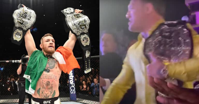 Watch | Conor McGregor spotted partying in Dubai with his old featherweight belt