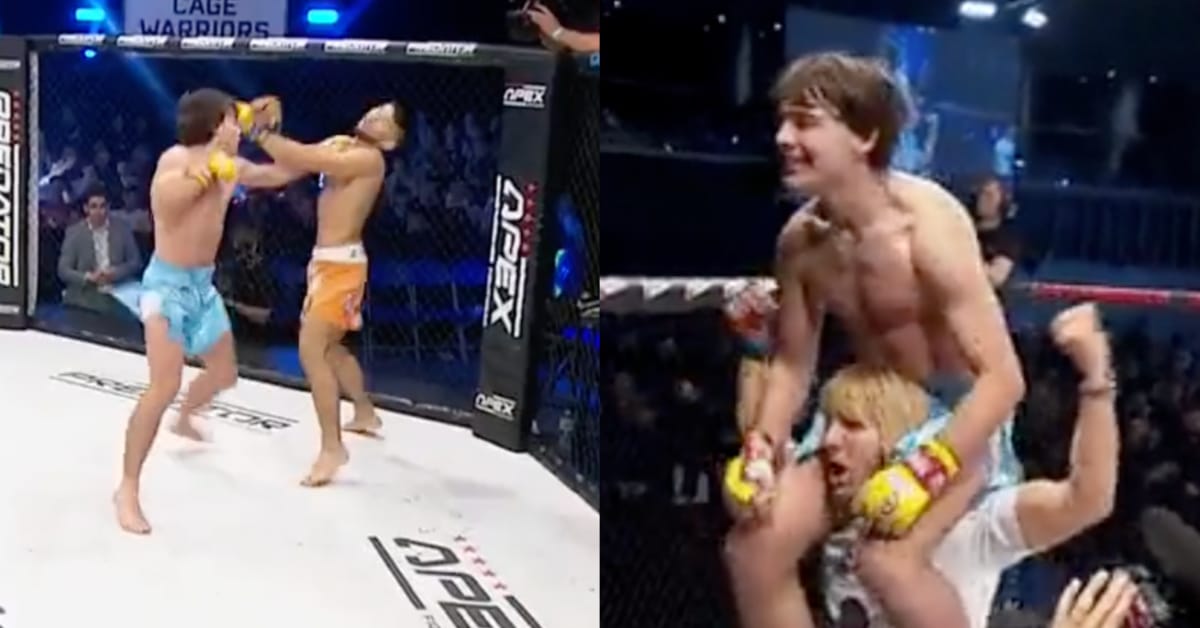 Next Gen prospect Luke Riley blasts Karol Kutyła with first-round TKO - Cage Warriors 146 Highlights 1 Luke Riley, Cage Warriors