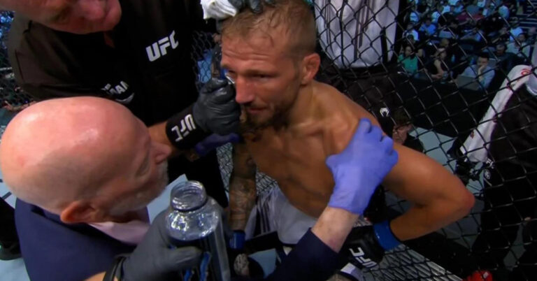 T.J. Dillashaw explains why he decided to fight Aljamain Sterling with his shoulder injury: ‘I’m going to bet on myself, even with one arm’