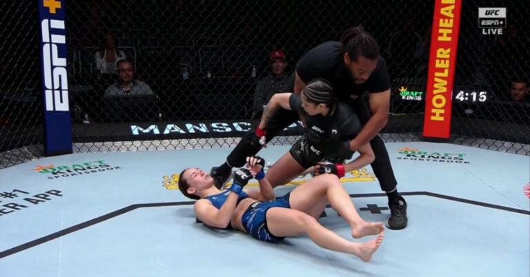 Polyana Viana stops Jinh Yu Frey with thunderous 47 second knockout – UFC Vegas 64 Highlights
