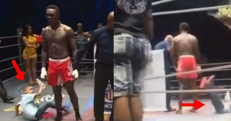 Video – Alex Pereira’s son mocks Israel Adesanya with collapse celebration following father’s KO win