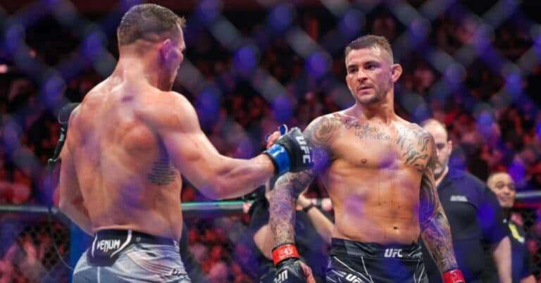 Dustin Poirier blasts ‘dirty motherf*cker’ Michael Chandler, alleges he fishhooked him in UFC 281 slugfest