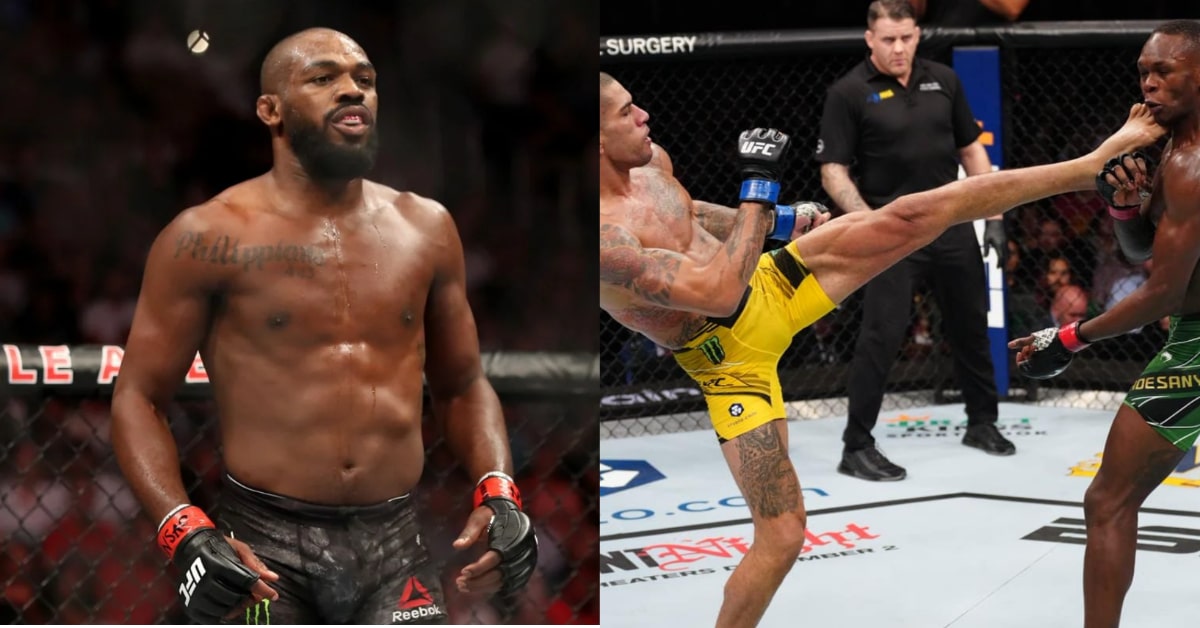Jon Jones Reacts To Alex Pereira’s Brutal Standing Knockout Of Israel