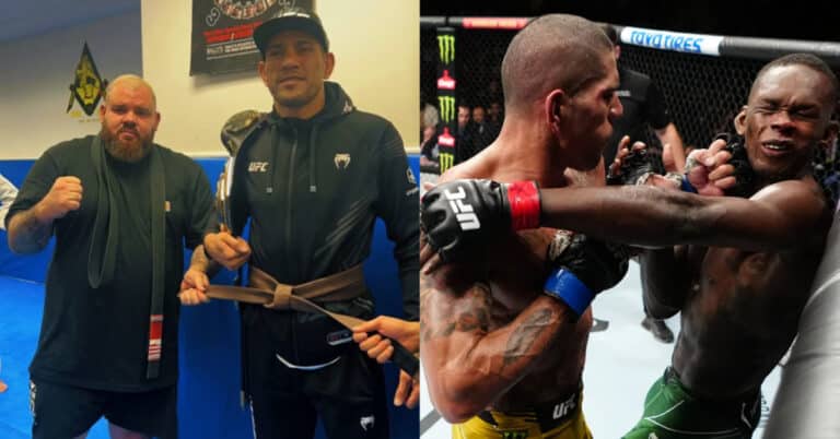 Alex Pereira receives BJJ brown belt following UFC 281 win, fans react