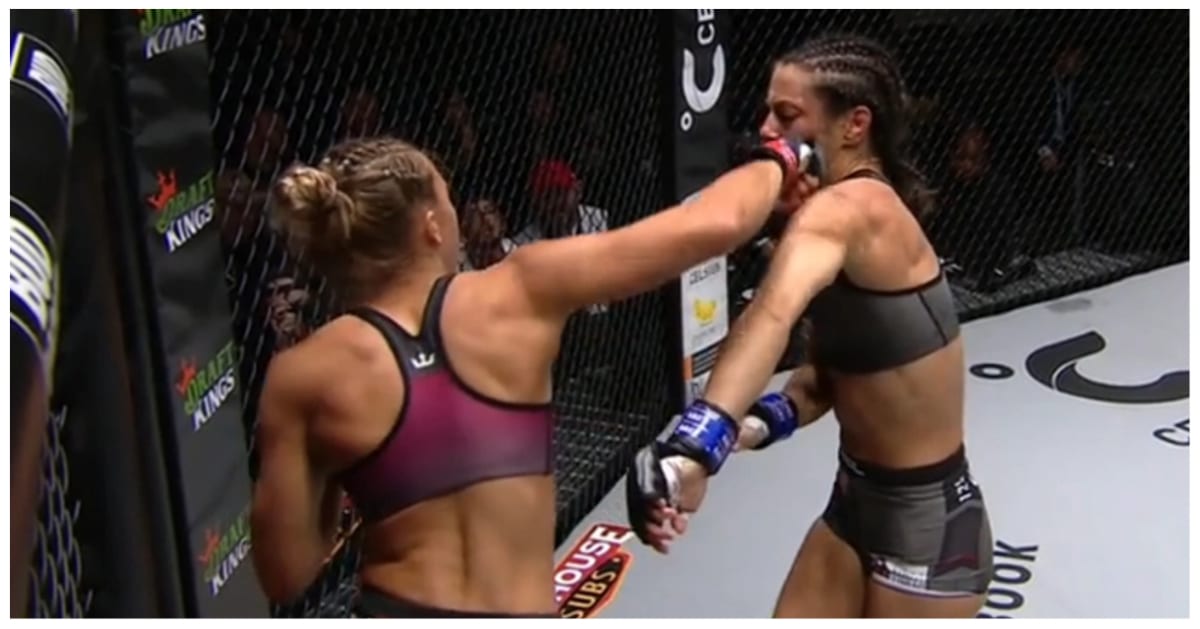 10-1 kickboxer Dakota Ditcheva picks up first round knockout at PFL 10 1 dakota ditcheva