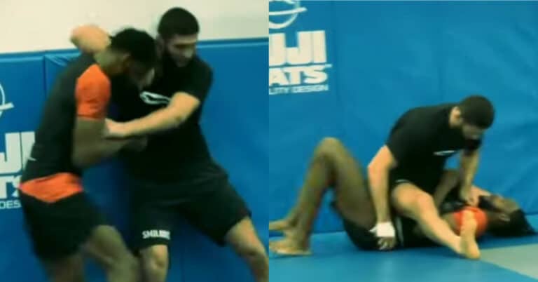 Watch: Khamzat Chimaev submits Neil Magny in sparring session