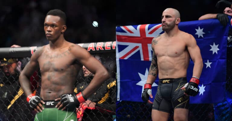 Israel Adesanya willing to bet his ‘whole house’ on Alexander Volkanovski to beat Islam Makhachev: “It’s mind-blowing, the man’s different.”