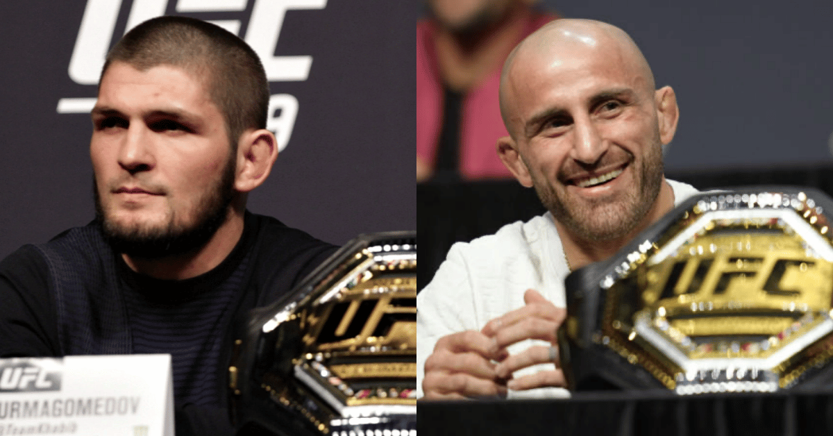 Khabib admits Alexander Volkanovski is a tough test for Islam Makhachev: 'He has good experience' 1 Khabib Nurmagomedov