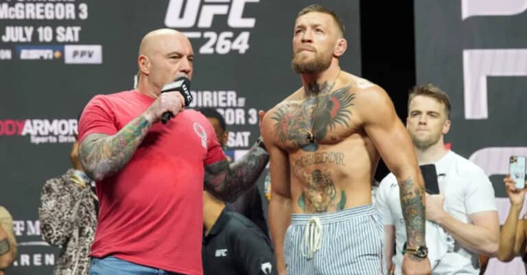 Conor McGregor blasts UFC commentator Joe Rogan over PEDs accusation: ‘He looks like his piss melts his knickers’
