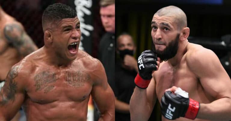 Gilbert Burns claims there are 2 fighters Khamzat Chimaev doesn’t want to face: “He keeps talking nonsense with these guys. ‘Poatan’s hand is huge, ‘Borrachinha’s is huge.’”