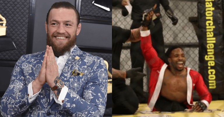 Conor McGregor shows respect to Zion Clark, a man born without legs, after his MMA debut: “Congrats and so much respect to that man.”