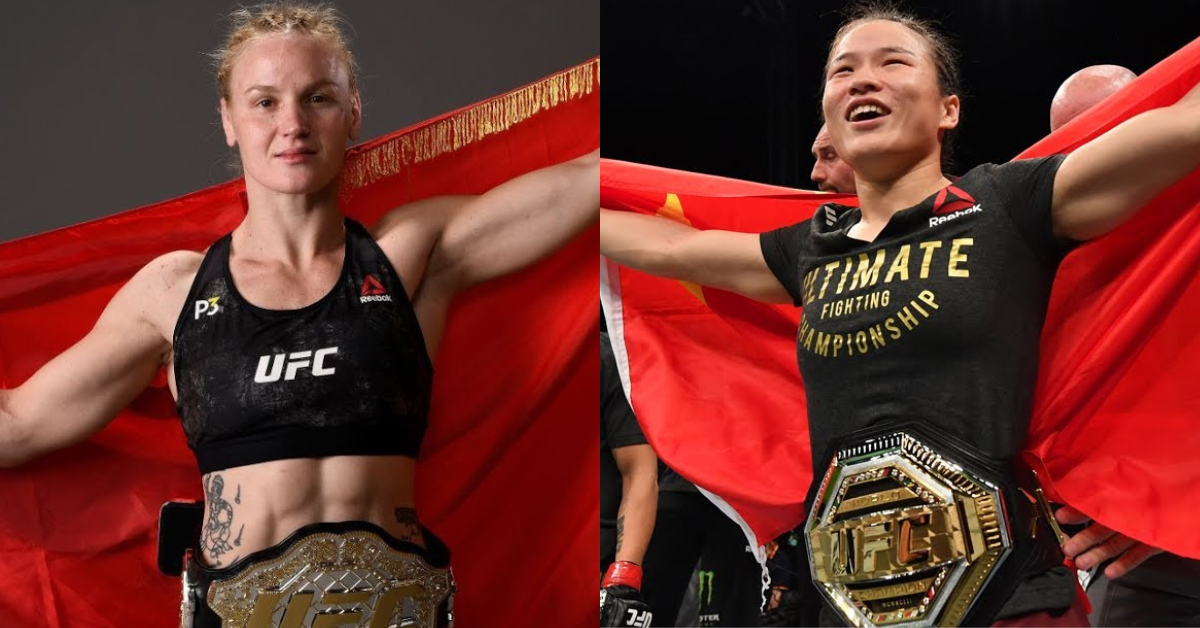 Valentina Shevchenko responds to Zhang Weili callout: "She's gotten stronger ... that’s not gonna help her." 1 Valentina Shevchenko Zhang Weili