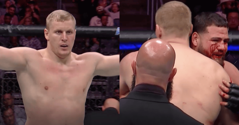 Sergei Pavlovich stops Tai Tuivasa with barrage of first round strikes in dominant win – UFC Orlando Highlights