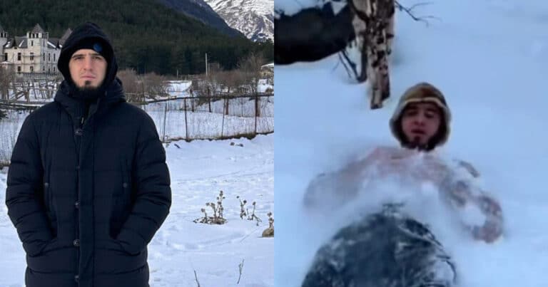 Islam Makhachev goes shirtless in the Himalayas ahead of UFC 284: “Need to stock up on oxygen for five rounds.”