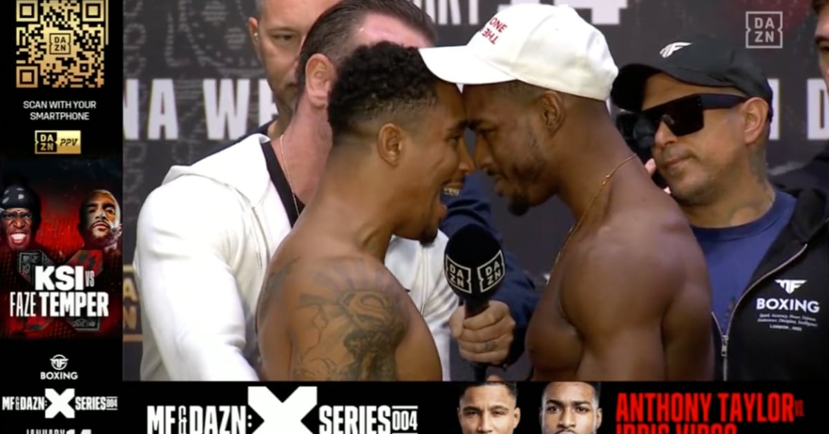 Video - Anthony Taylor sings to opponent Idris Virgo ahead of Misfits Boxing event tonight 1 Anthony Taylor