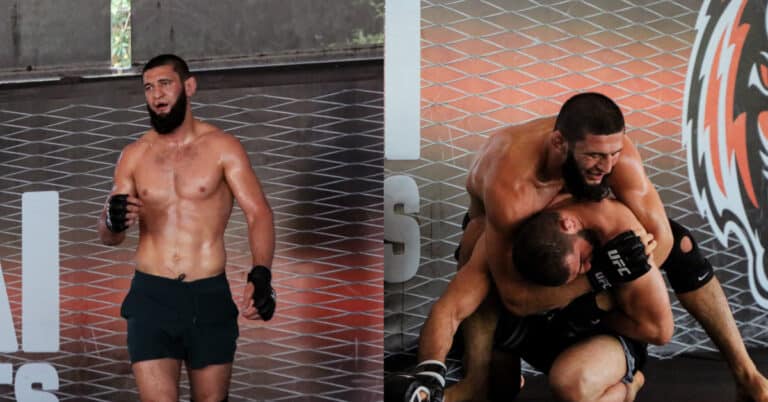 Khamzat Chimaev returns to Tiger Muay Thai gym ahead of UFC Return