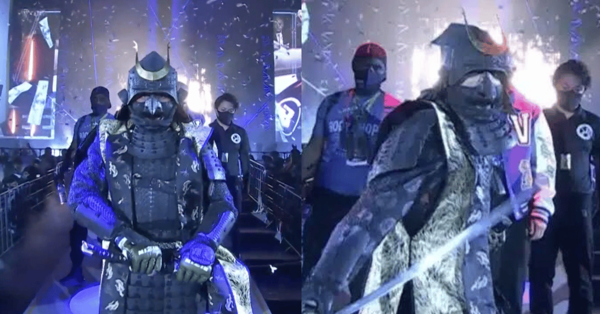 AJ McKee spent $100,000 on a Samurai suit for his walkout: "It's an iconic piece." 1 AJ McKee