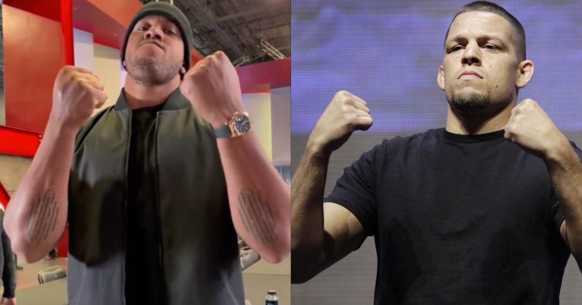 Video - Ciryl Gane impressively impersonates Nate Diaz's signature fist pose ahead of UFC Vegas 67 1 Ciryl Gane Nate Diaz