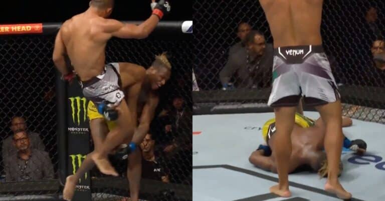 Ismael Bonfim stops Terrance McKinney with brutal flying knee KO in Brazil – UFC 283 Highlights