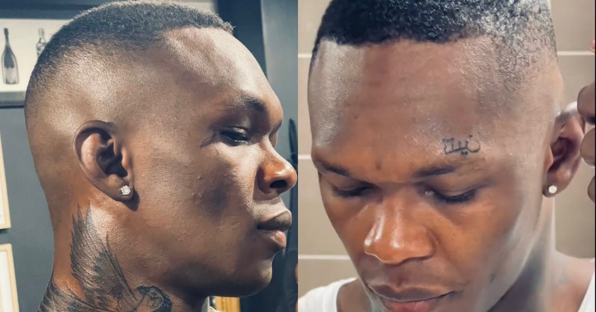 Video ExUFC Champion Israel Adesanya Shows Off New Neck, Face Tattoo