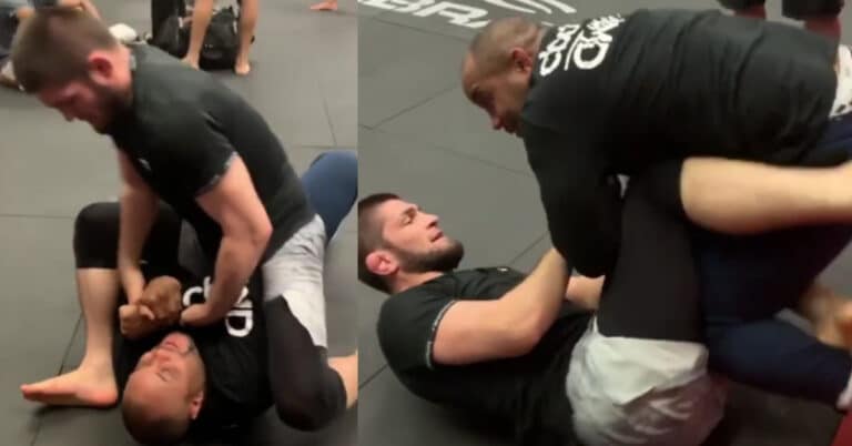 Watch: Daniel Cormier and Khabib Nurmagomedov engage in friendly ‘Battle of the Champions’