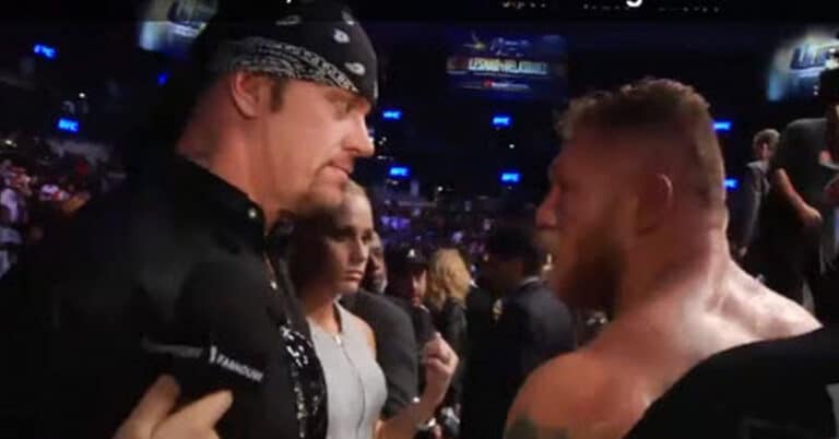 WWE Superstar The Undertaker dishes details on confrontation with Brock Lesnar at UFC event