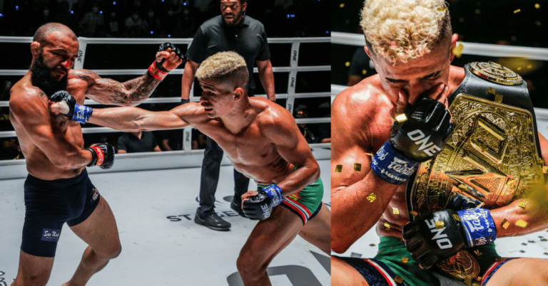 Watch | Fabricio Andrade TKO’s John Lineker to capture ONE Bantamweight World Title and Tawanchai Leg Kick KO