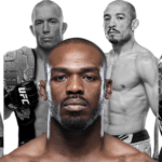 Jon Jones Anderson Silva, Georges St-Pierre, Khabib Nurmagomedov, and Jose Aldo