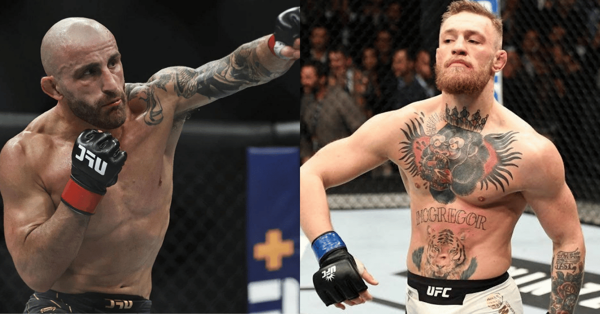 Alexander Volkanovski says Conor McGregor would be in title contention with a win: "Line these next guys up for me." 1 alexander volkanovski conor mcgregor