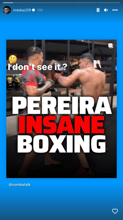 Nick Diaz dismisses boxing ability of UFC champion Alex Pereira: 'I don't see it.' 2 nickdiaz