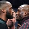 Leon Edwards UFC 286 Face Off Press Conference Kamaru Usman
