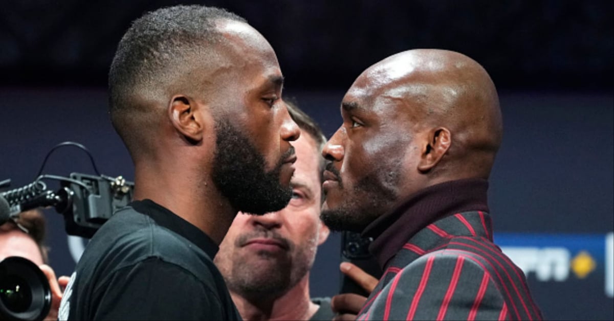 Video - Leon Edwards, Kamaru Usman share intense face off ahead of UFC 286 title rubber match 1 Leon Edwards UFC 286 Face Off Press Conference Kamaru Usman