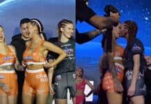 Only Fans MMA event flash crowd