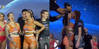 Only Fans MMA event flash crowd