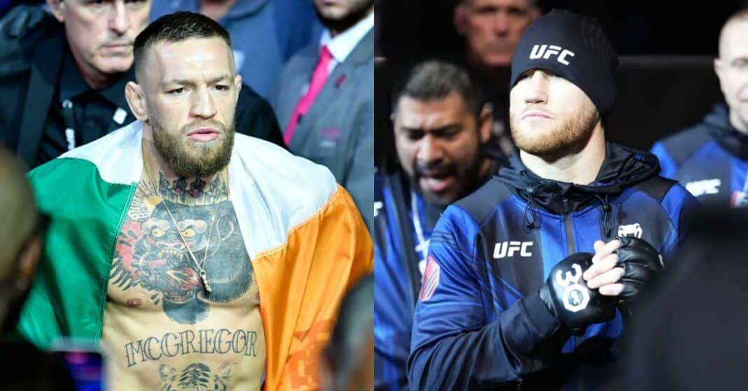 Conor McGregor bird brain Justin Gaethje UFC title shot single win