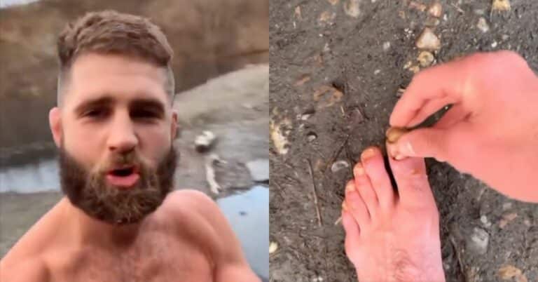 Video – Jiri Prochazka tears off toenail while swimming in freezing lake ahead of UFC comeback