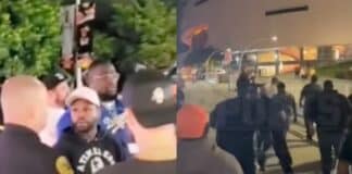 Jake Paul Floyd Mayweather Boxing Altercation