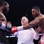 Anthony Joshua defeats Jermaine Franklin Boxing post-fight brawl