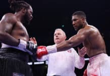 Anthony Joshua defeats Jermaine Franklin Boxing post-fight brawl