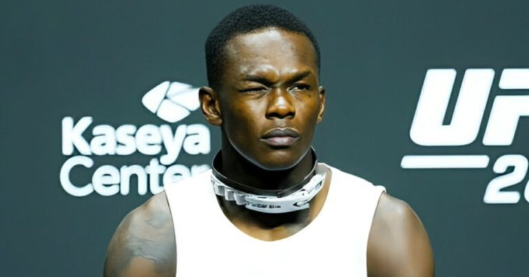 Israel Adesanya wears dog collar to UFC 287 press conference: ‘I’m a dog and I’m about to be unleashed’