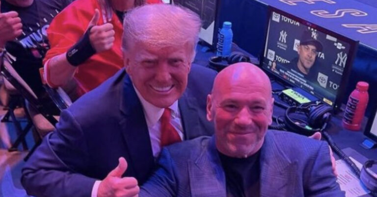 Donald Trump treated to front row seating at UFC 287, Dana White boasts of his ‘Love’ for MMA