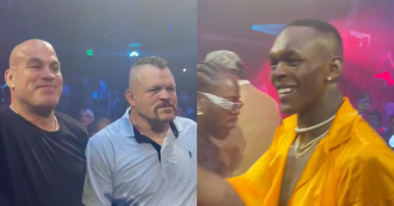 Video – Former opponents Chuck Liddell, Tito Ortiz party with Israel Adesanya post-UFC 287 title win