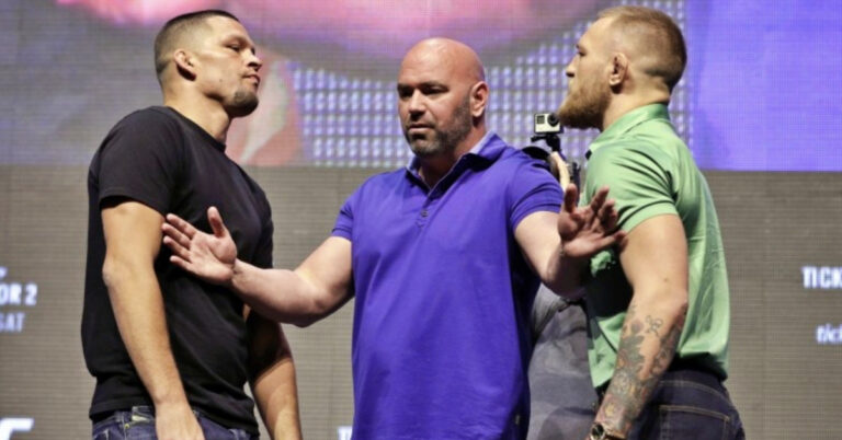 Conor McGregor reacts to Nate Diaz’s street fight: ‘I mince him these days in the clinch’