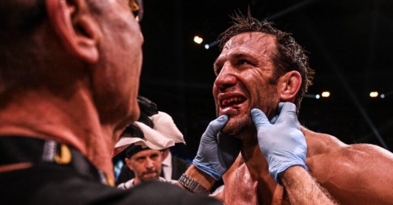 UFC veteran Luke Rockhold suffers mangled, cracked teeth in BKFC 41 loss to Mike Perry