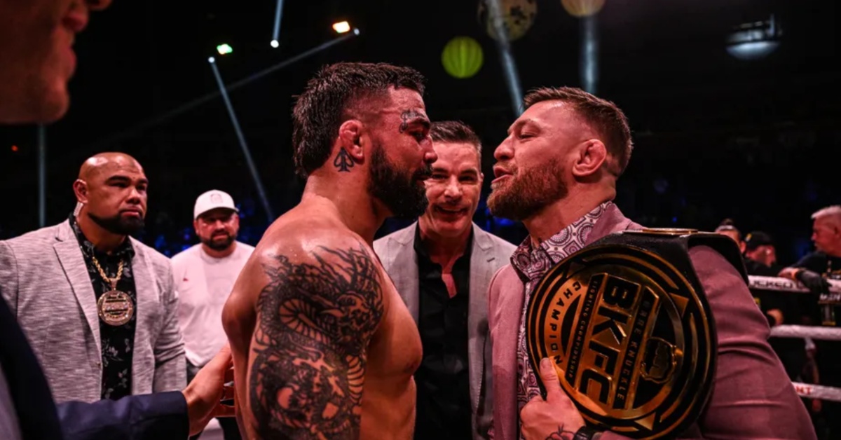 Conor McGregor faces off with Mike Perry at BKFC 41 teases move I'd be into this UFC