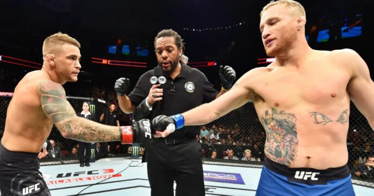 Dustin Poirier opens as short betting favorite to defeat Justin Gaethje in BMF title rematch at UFC 291