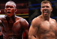 Israel Adesanya sparring match with Dricus du Plessis UFC I just messed him up